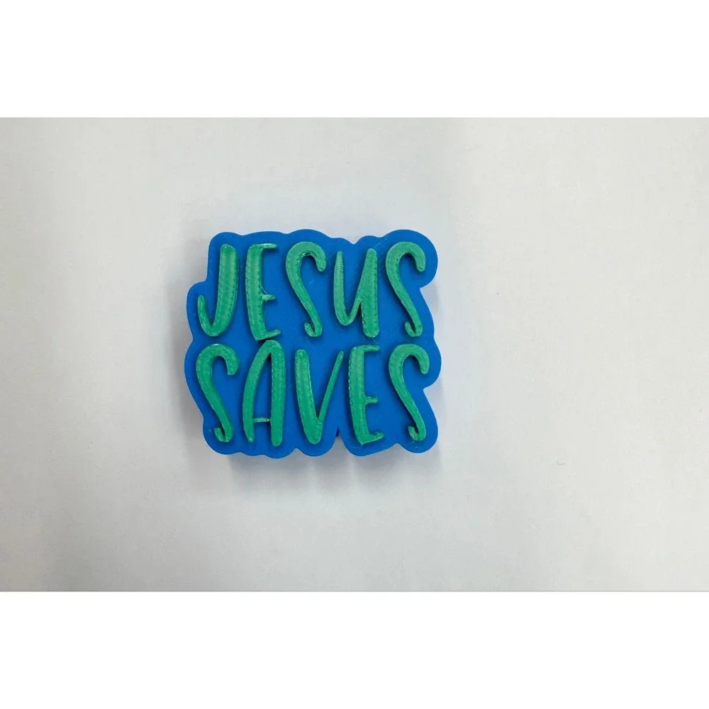 3D Jesus Saves Strawtopper
